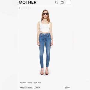 MOTHER High Waisted Looker “Rough It Up” Jeans - Size 26